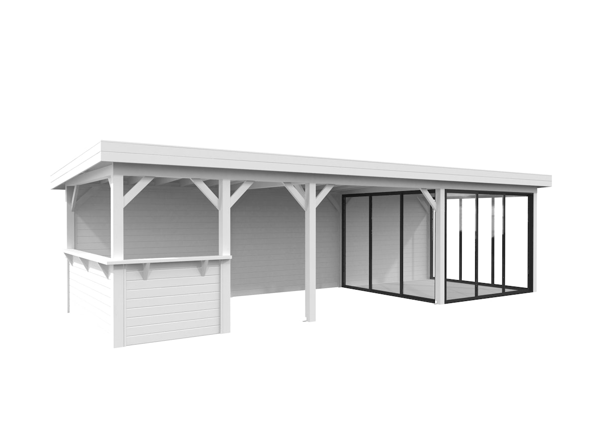 Palmako Carport/Pavillon Connect Lenna 24,9 m² Set 416 Slide weiß lackiert Palmako Carport/Pavillon Connect Lenna 24,9 m² Set 416 Slide weiß lackiert von Palmako