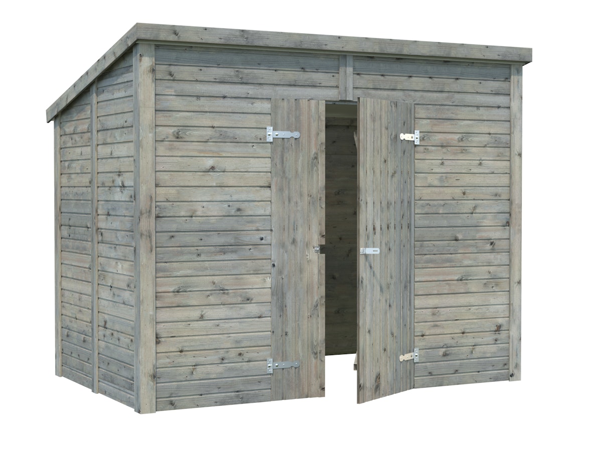 Palmako Gerätehaus Leif 4,5 m² - 16 mm Grau tauchimprägniert Palmako Gerätehaus Leif 4,5 m² - 16 mm Grau tauchimprägniert von Palmako