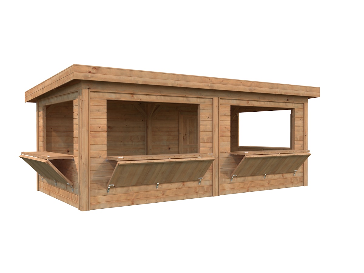 Palmako Marktstand Connect Lenna 16,6 m² SET 312 hellbraun tauchgrundiert Palmako Marktstand Connect Lenna 16,6 m² SET 312 hellbraun tauchgrundiert von Palmako