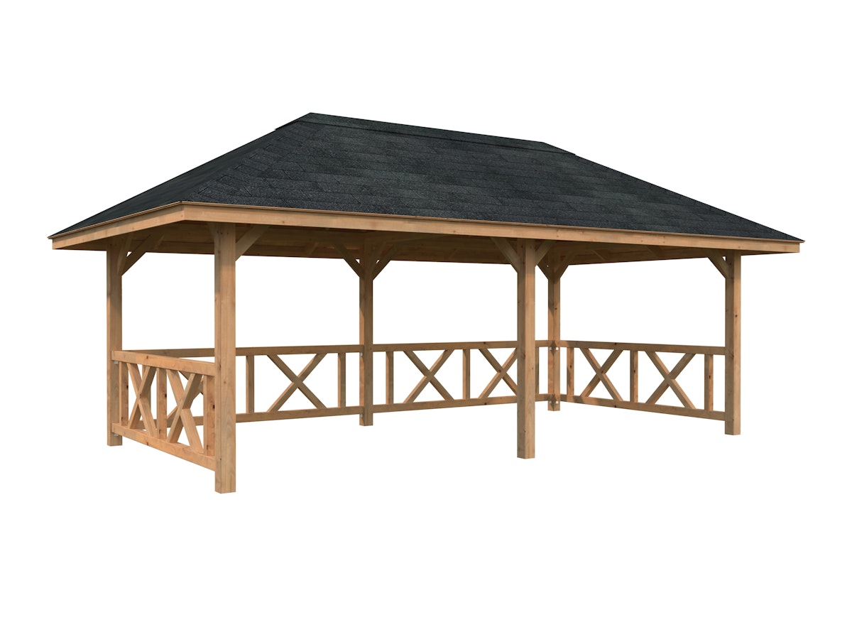 Palmako Pavillon Bianca 16,6 m² Set 107 transparent tauchgrundiert Palmako Pavillon Bianca 16,6 m² Set 107 transparent tauchgrundiert von Palmako