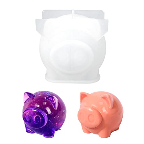 Silikonform Schwein - 3D Piggy Kerzen Gießform | Weihnachten Silikon Kerzenform Seifenform | Fondant Kerzengießform Zum Backen Von Kuchen, Schokolade, Pralinen Backform,Aromatherapie Wachskerzen von Pansy