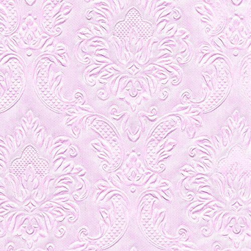 32 Lunchservietten geprägt Momente Ornament soft pink (Moments Ornament soft pink)1/4 gefalzt, 3-lagig, geprägt Größe offen: 33x33 von Paper+Design
