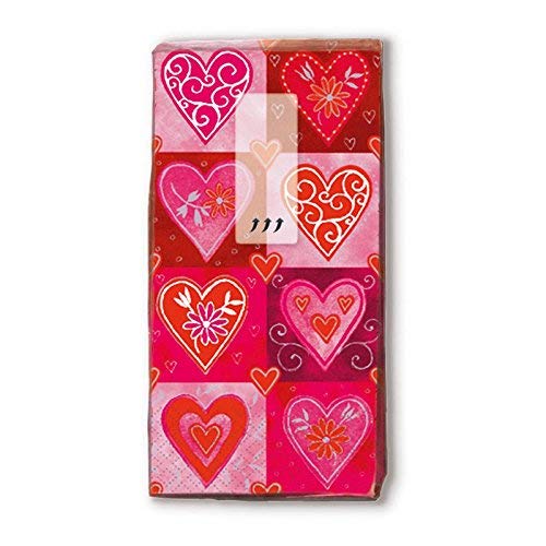 PAPER+DESIGN Motiv Taschentuch FSCMix 10 Stck. Filigree hearts von Paper+Design