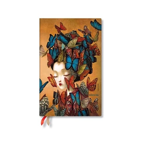 Paperblanks 18 Monatskalender Flexi 2023-2024 (Softcover) Esprit de Lacombe | Vertikal | Maxi (135 × 210 mm) von Paperblanks