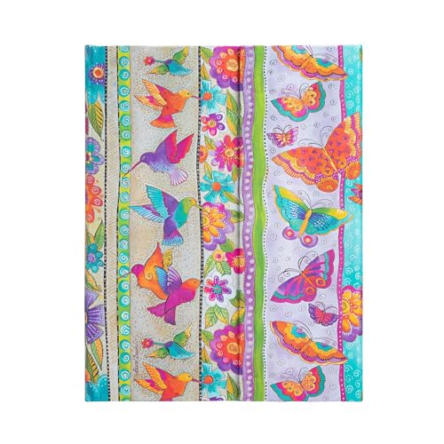 Paperblanks - Hummingbirds & Flutterbyes - Playful Creations - Ultra - Lined - Wrap Closure - 120 Gsm von Paperblanks