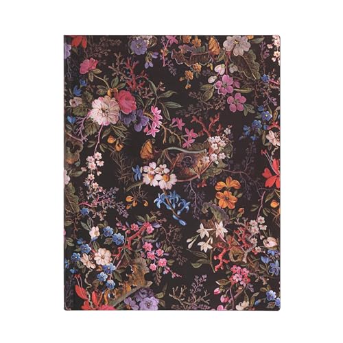 Softcover Notizbuch Floralia Ultra Liniert: Flexi softcover, 100 gsm, ribbon marker, pouch, book edge printing (William Kilburn) von Paperblanks