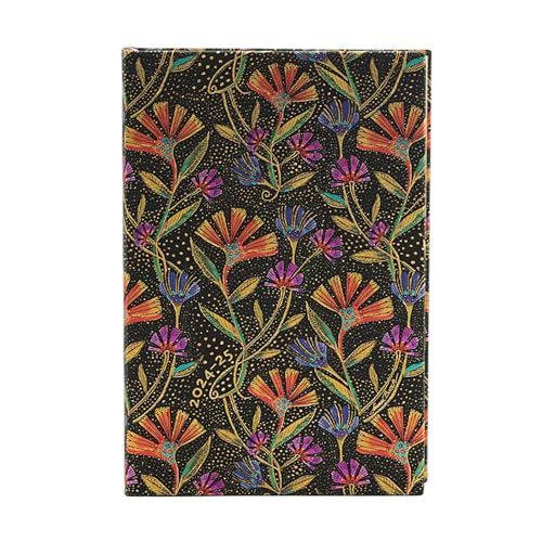 Wild Flowers (Playful Creations) Mini 18-month Horizontal Hardback Dayplanner 2025 (Elastic Band Closure) von Paperblanks