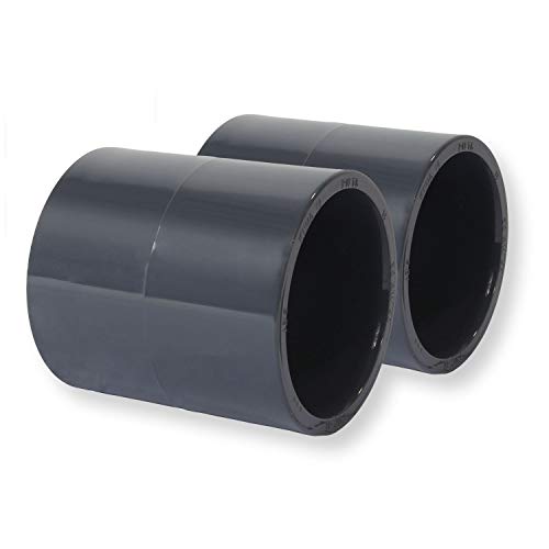 Paradies Pool GmbH PVC Fitting Klebemuffe Ø 50mm, Qualität aus Europa, Menge: 2 Stück von Paradies Pool GmbH