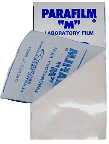 Parafilm 15 Stück erhältlich Verschlussband EXTRABREIT 10x5cm zum Verschließen Abkleben Isolieren Verschiedenster Flaschen oder Behälter (15 Stück) von Parafilm