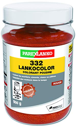 Parexlanko, 332 LankoColor Pulverfarbe für Mörtel, Zement, Kalk oder Gips, Rot, 900 g von Parexlanko