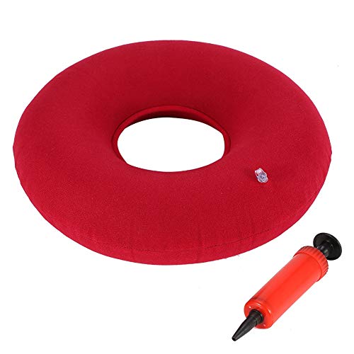 Schmerzlinderung Donut Kissen, Super Comfort Round Ring Butt Kissen, Home Office Memory Foam Hämorrhoiden Kissen Donut Kissen Hämorrhoiden Kissen, für Hämorrhoiden, Rücken und(red) von Jingyig