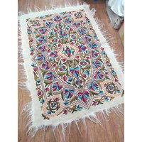 Kashmir Namda, Kashmir Teppiche, Handbestickte Teppiche, Boho Teppiche, Wohnkultur, Wollteppiche-6Ft×4Ft von PashminastoreArt