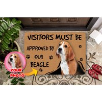 Personalisierte Beagle Fußmatte, Individuelle Besitzer Willkommensmatte, Housewarming Geschenk, Abschlussgeschenk Für Hund Mama Oder Papa, Haustier von PassionifyCO