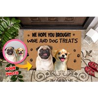 Personalisierte Hunde Foto Fußmatte, Personalisierte Willkommensmatte Mit Ihrem Bild, Lustiges Housewarming Geschenk Für Hundebesitzer, Matte von PassionifyCO