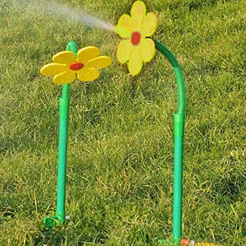 Crazy Daisy Sprinkler, Dancing Daisy Sprinkler, Lawn Watering Sprinkler Sprayer, Gartenbewässerungsinstrument für Gartenwässerung Kinder Spielen (gelb) von Pastoralist