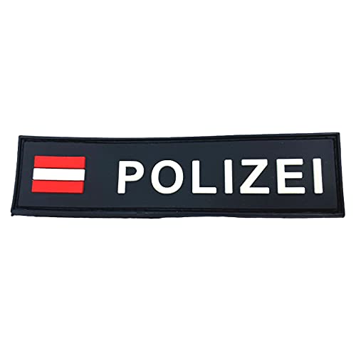 Österreich Österreichisch Polizei Leuchten im Dunkeln PVC Airsoft Paintball Klettverschluss-Flecken Cosplay Patch von Patch Nation