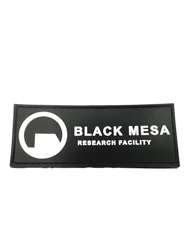 Patch Nation Black Mesa Research Facility Tactical PVC Airsoft Paintball Cosplay Fan Patch (Schwarz) von Patch Nation