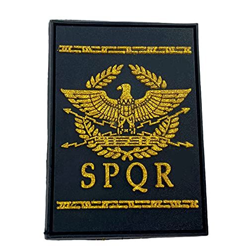 SPQR Antike Römische Republik Gold PVC Airsoft Paintball Klett Emblem Abzeichen Patch von Patch Nation