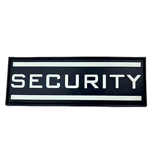 Security Airsoft PVC Klett Emblem Abzeichen Cosplay Patch (Schwarz Leuchten im Dunkeln) von Patch Nation