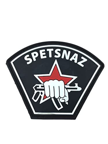 Spetsnaz Russische Armee Schwarz Taktisch PVC Airsoft Paintball Klettverschluss-Flecken Kader Patch von Patch Nation