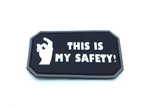 This is My Safety Schwarz Blackhawk Down Airsoft PVC Klett Emblem Abzeichen Patch von Patch Nation