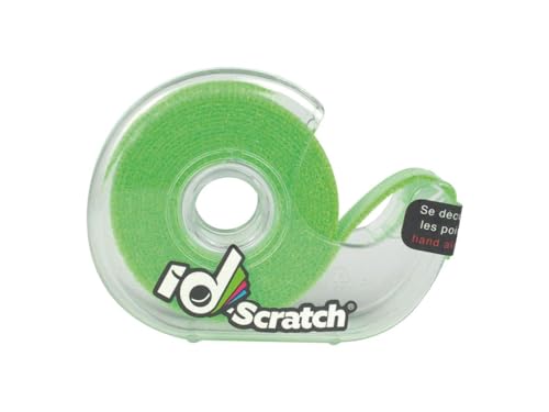 Patchsee ID-SCRATCH, vorperforiertes Befestigungsband für Kabel, Box, 2,0 m, Fluo Green von Patchsee ID-SCRATCH