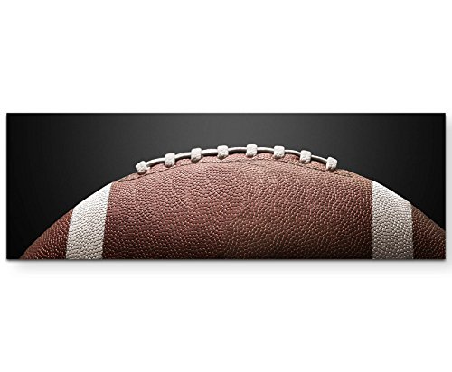 Paul Sinus Art Leinwandbilder | Bilder Leinwand 120x40cm Football von Paul Sinus Art