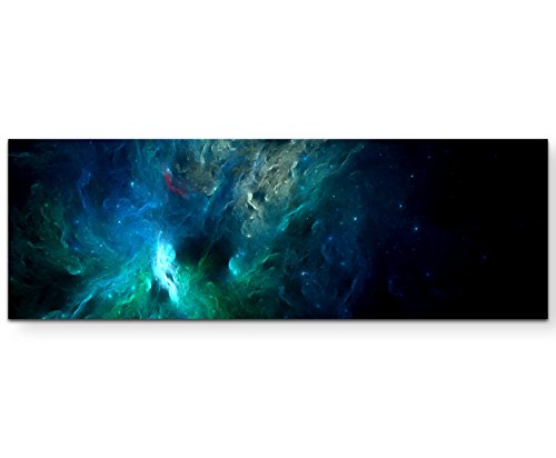 Paul Sinus Art abstraktes Bild – Universum in Blautönen - Panoramabild auf Leinwand in 150x50cm Paul Sinus Art abstraktes Bild – Universum in Blautönen - Panoramabild auf Leinwand in 150x50cm von Paul Sinus Art