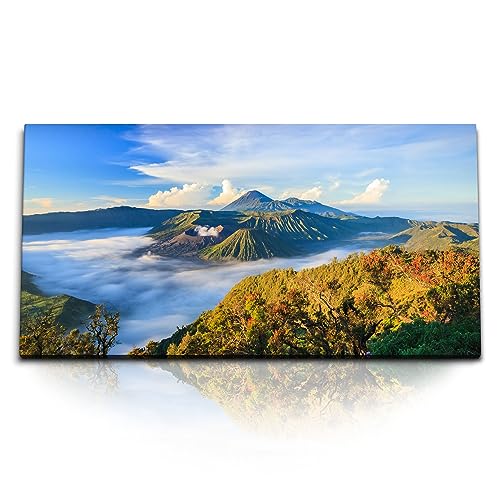 Paul Sinus Kunstdruck Bilder 120x60cm Bromo Vulkan in Indonesien Natur Sonnenuntergang von Paul Sinus