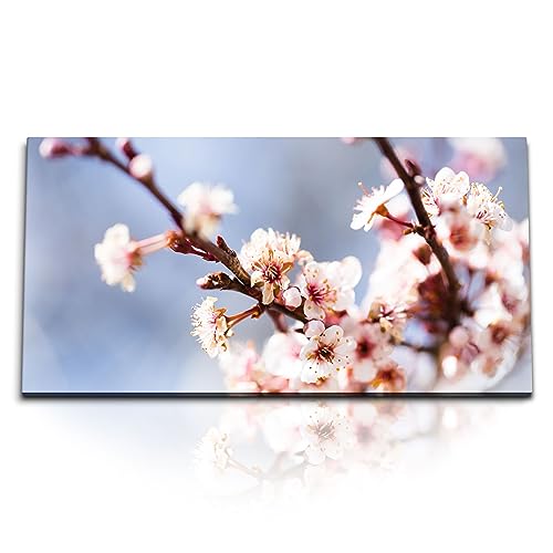 Paul Sinus Kunstdruck Bilder 120x60cm Frühling Baumblüte Kirschblüte Blüten Zweige Natur von Paul Sinus
