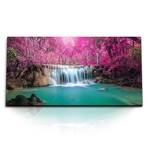 Paul Sinus Kunstdruck Bilder 120x60cm Thailand Dschungel Wasserfall Natur Wasser Exotisch von Paul Sinus