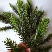 Künstliche Picea-Stängel 7 Stück, Blumenstrauß, Kunstblumen, Weihnachtskranz, Wohnkultur, Laub, Grüntöne, Kiefer von PaulettaCrafts