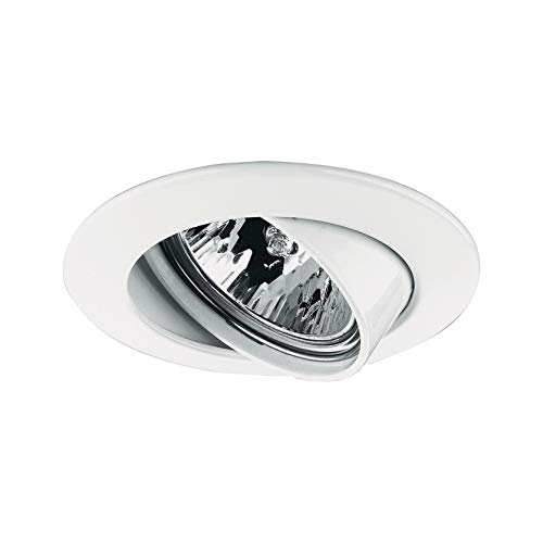 Paulmann 17953 LED Einbauleuchte Premium Line 51 mm rund max. 50W Einbaulampe Weiß Einbaulicht Alu Zink Deckenspot GU5,3 von Paulmann