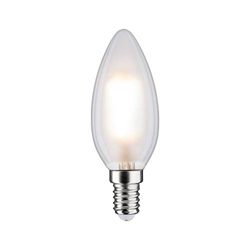 Paulmann 28613 LED Lampe Filament Kerze 5W Klassik Leuchtmittel dimmbar Matt 2700K Warmweiß E14 von Paulmann