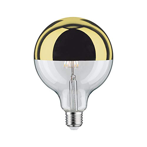 Paulmann 28678 LED Lampe Filament G125 6W Leuchtmittel Kopfspiegel Gold 2700K Warmweiß dimmbar E27 von Paulmann