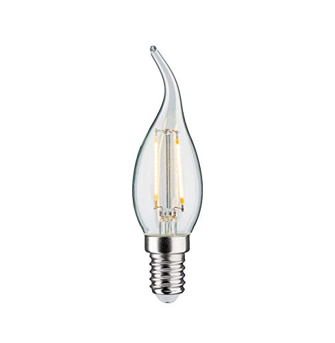 Paulmann 28686 LED Lampe Filament Kerze 2,8W Leuchtmittel dimmbar Klar 2700K Warmweiß E14 von Paulmann