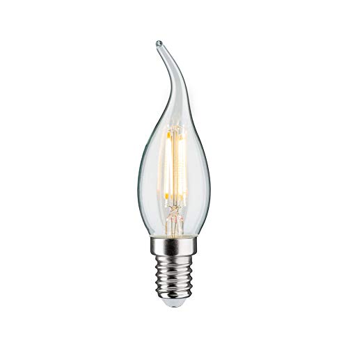 Paulmann 28687 LED Lampe Filament Kerze 4,8W Leuchtmittel dimmbar Klar 2700K Warmweiß E14 von Paulmann