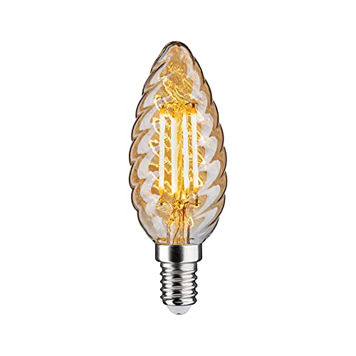 Paulmann 28709 LED Lampe Filament Kerze 4,7W Leuchtmittel dimmbar Gold 2500K Goldlicht E14 von Paulmann