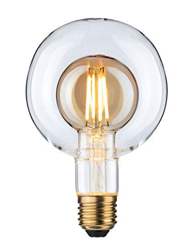 Paulmann 28769 LED Lampe Inner Shape G95 Globe 4W dimmbar Leuchtmittel Gold effizientes Licht Warmweiß 2700K E27 von Paulmann