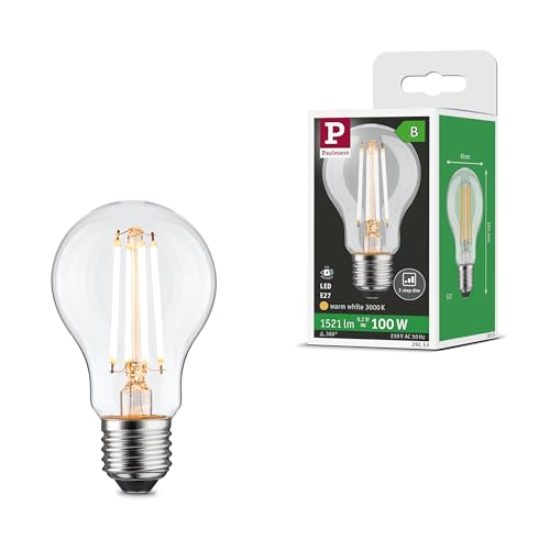 Paulmann 29253 Eco-Line Filament 230V LED Birne E27 1521lm 8,2W 3000K dimmbar Klar Paulmann 29253 Eco-Line Filament 230V LED Birne E27 1521lm 8,2W 3000K dimmbar Klar von Paulmann