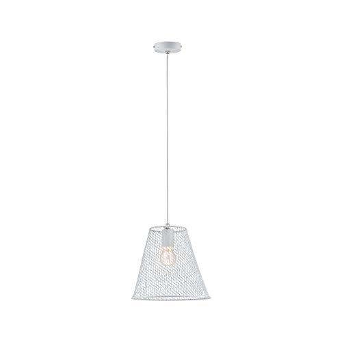 Paulmann 70893 Pendelleuchte Calma max. 20 Watt Hängelampe IP44 Spritzwassergeschützt Weiß Deckenlampe Metall E27 von Paulmann