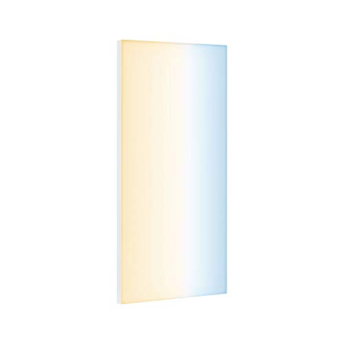 Paulmann 79827 LED Panel Velora eckig incl. 1x15,5 Watt dimmbar Deckenlampe Weiß matt Lichtpanel Metall Deckenlicht 2700 K von Paulmann