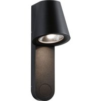 Paulmann LED Außen-Wandleuchte "IP44 105x127mm 3000K 9W 700lm 230V 65 Anthrazit Aluminium", 1 flammig-flammig, Bewegungsmelder mit Hochfrequenz-Sensor von Paulmann