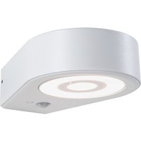 Paulmann LED Außen-Wandleuchte "Silma IP44 65x186mm 3000K 5,5 / 1x0,7W 600lm 230V Aluminium", 1 flammig-flammig, Bewegungsmelder von Paulmann