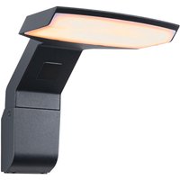 Paulmann LED Außen-Wandleuchte "Zenera 230V anthrazit 2.200 - 3.000 K", 1 flammig-flammig, insektenfreundlich und seewasserresistent von Paulmann