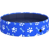 PawHut Hundebadewanne faltbar Hundepool Badewanne Wasserbecken Hunde/Katzen Ø80x20Hcm   Aosom.de von PawHut