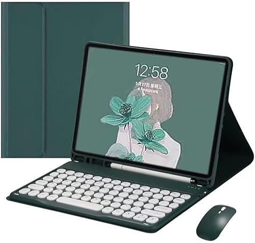 Tastaturhülle für Samsung Galaxy Tab S6 Lite 26,4 cm (10,4 Zoll) 2024/2022/2020 mit Maus, intelligente weiche Hülle mit Bluetooth-Tastatur für abnehmbare kabellose Tastatur, Tablet-Abdeckung mit von PboyiqiS