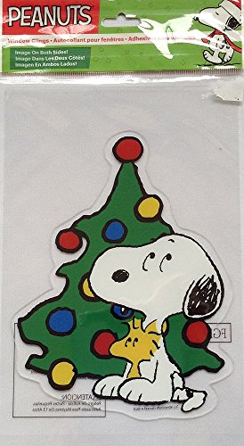 Peanuts Snoopy und Woodstock Baum Fenster Gel haften 7 "hoch x 5,5" breit von Peanuts