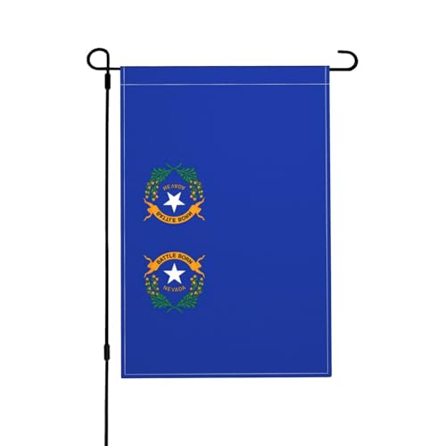 Doppelseitige Gartenflaggen mit Nevada-Staatsflagge für den Außenbereich – lebendige und langlebige Hofflagge, vielseitige Rasenflaggen und kleine Gartenflaggen von Peiyeety
