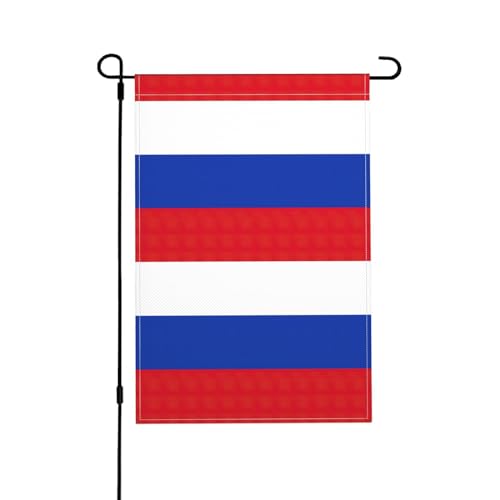 Doppelseitige Gartenflaggen mit russischer Flagge für den Außenbereich – lebendige und langlebige Hofflagge, vielseitige Rasenflaggen und kleine Gartenflaggen von Peiyeety